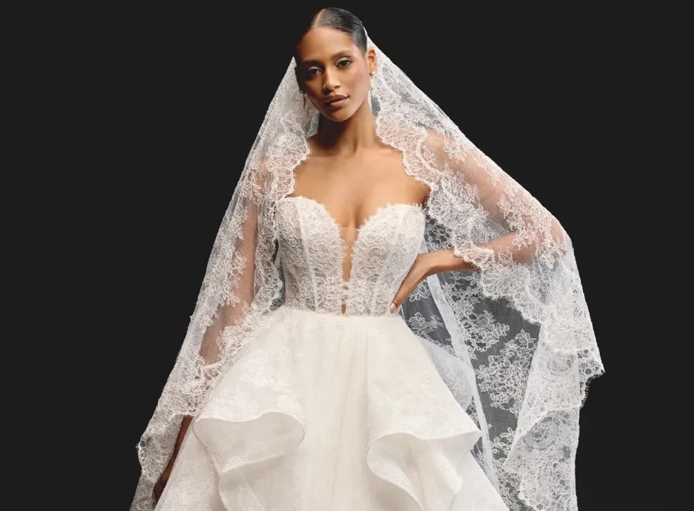 Photo of Model wearing a Justin Alexander Signature gown