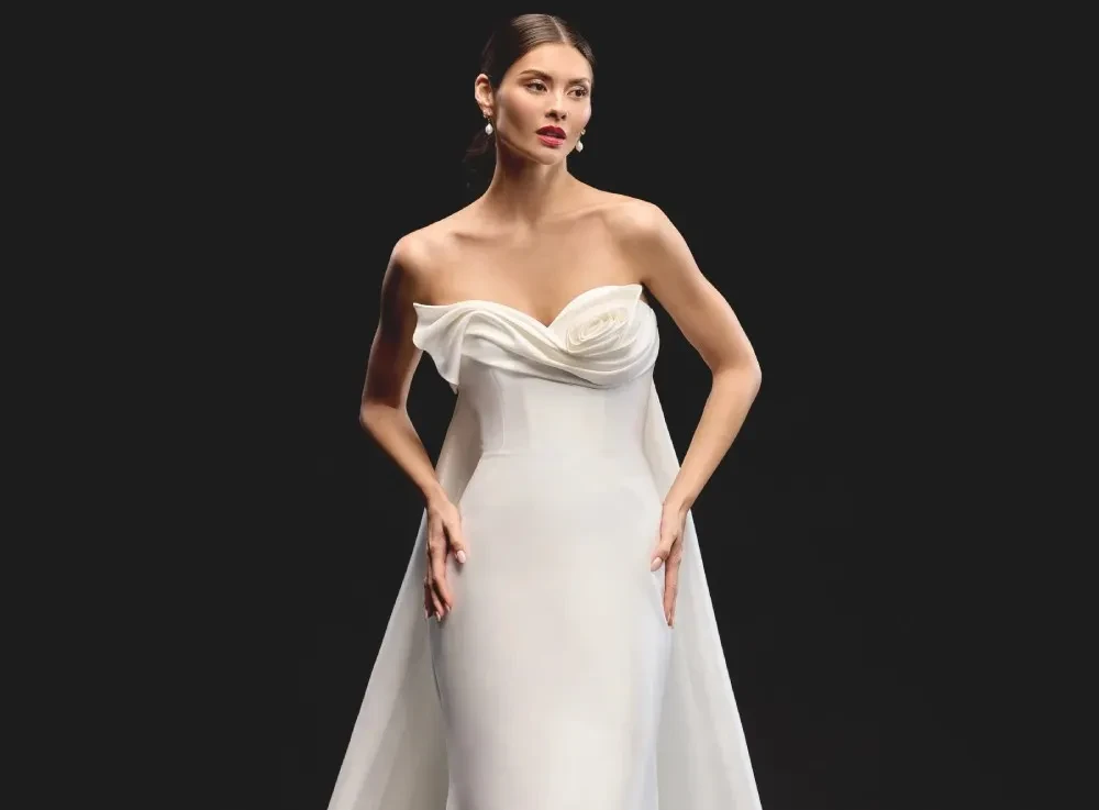 Photo of Model wearing a Justin Alexander Signature gown - bottom left