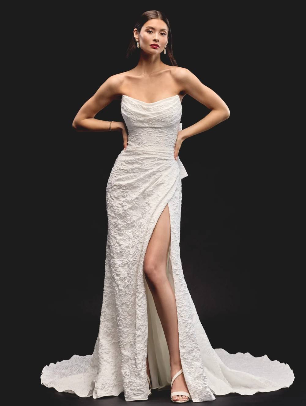Photo of Model wearing a Justin Alexander bridal gown