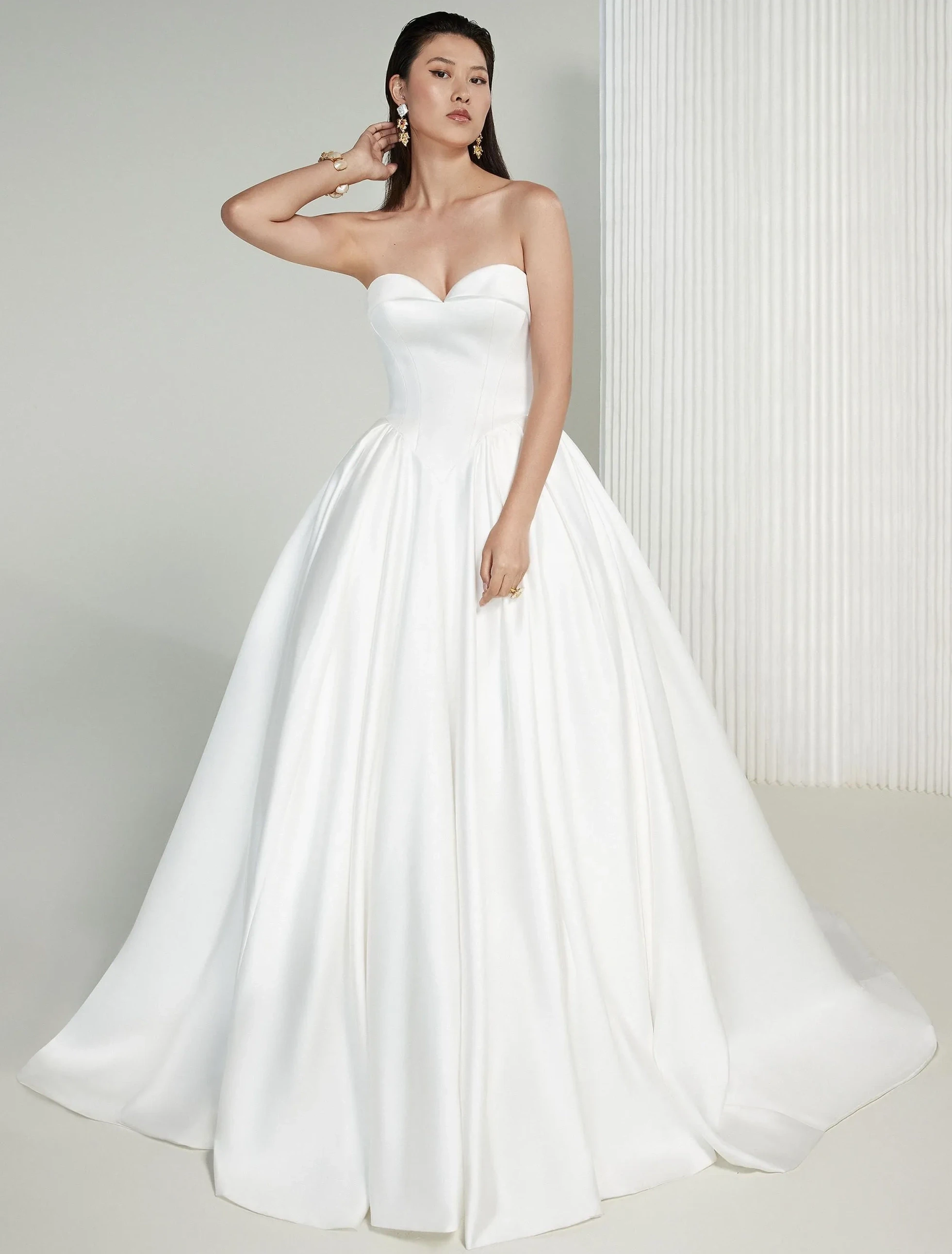 Photo of Model wearing a Justin Alexander Signature gown - top left