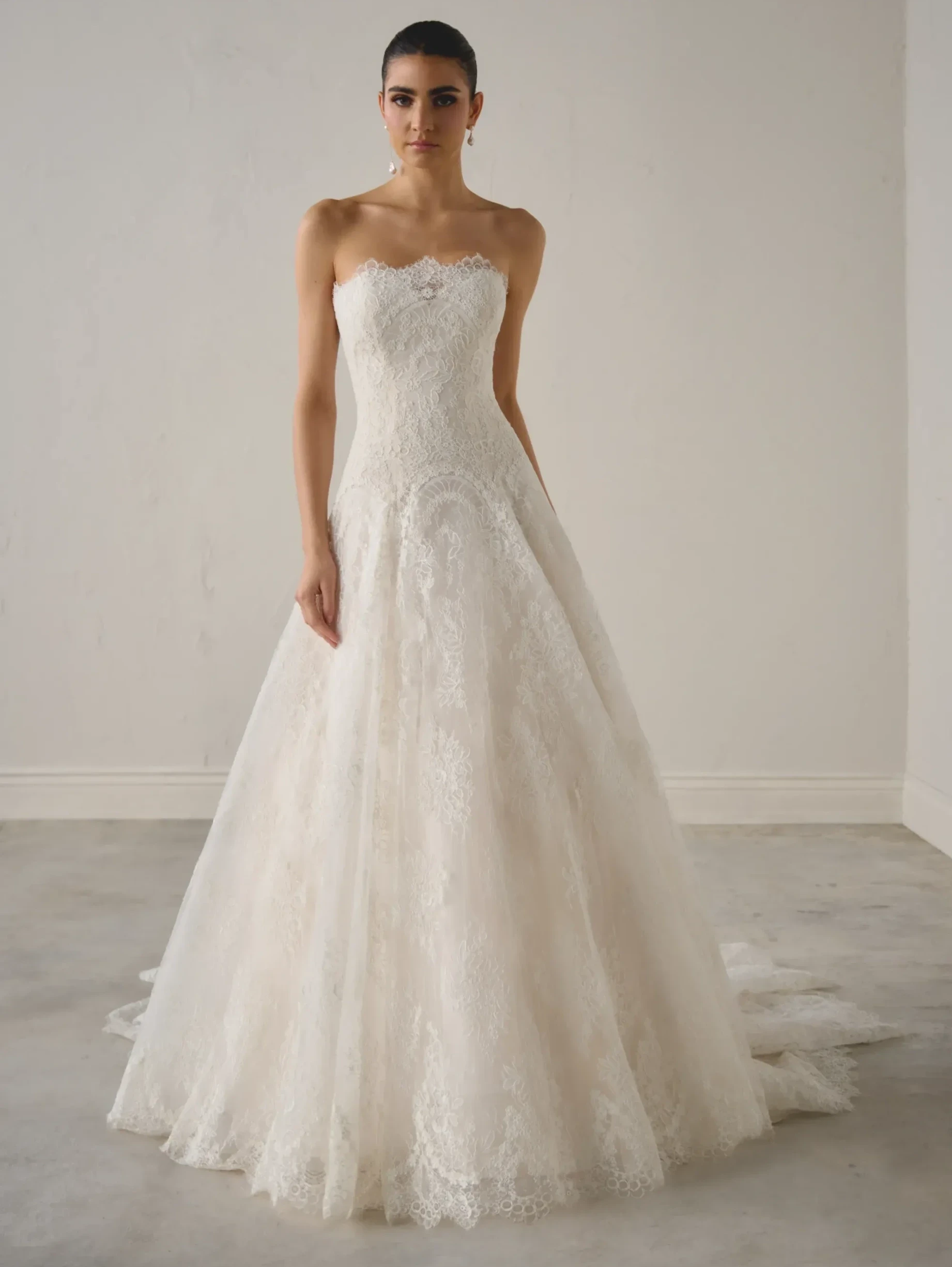 Photo of Model wearing a Justin Alexander bridal gown