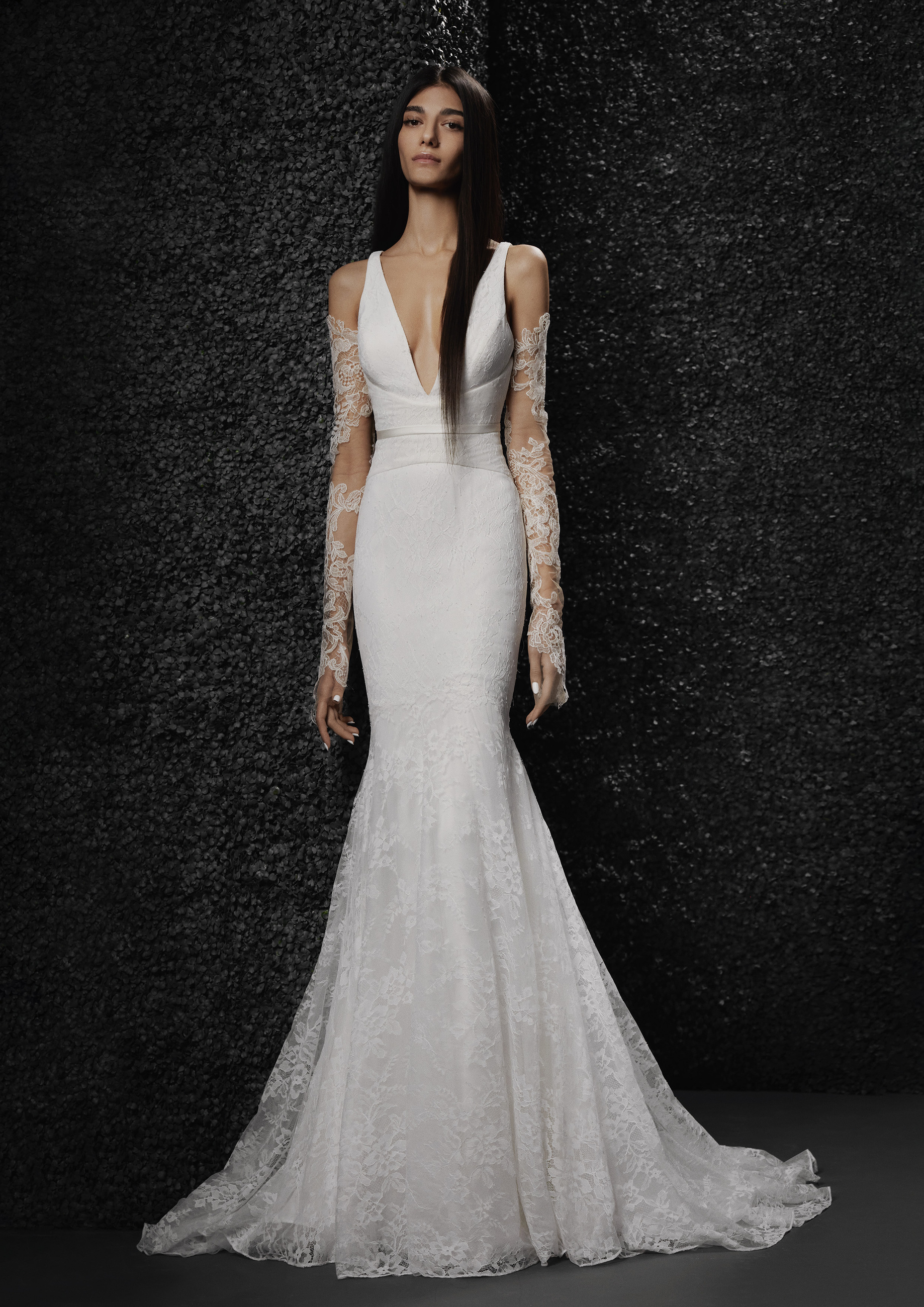 Photo of Model wearing a Vera Wang bridal gown