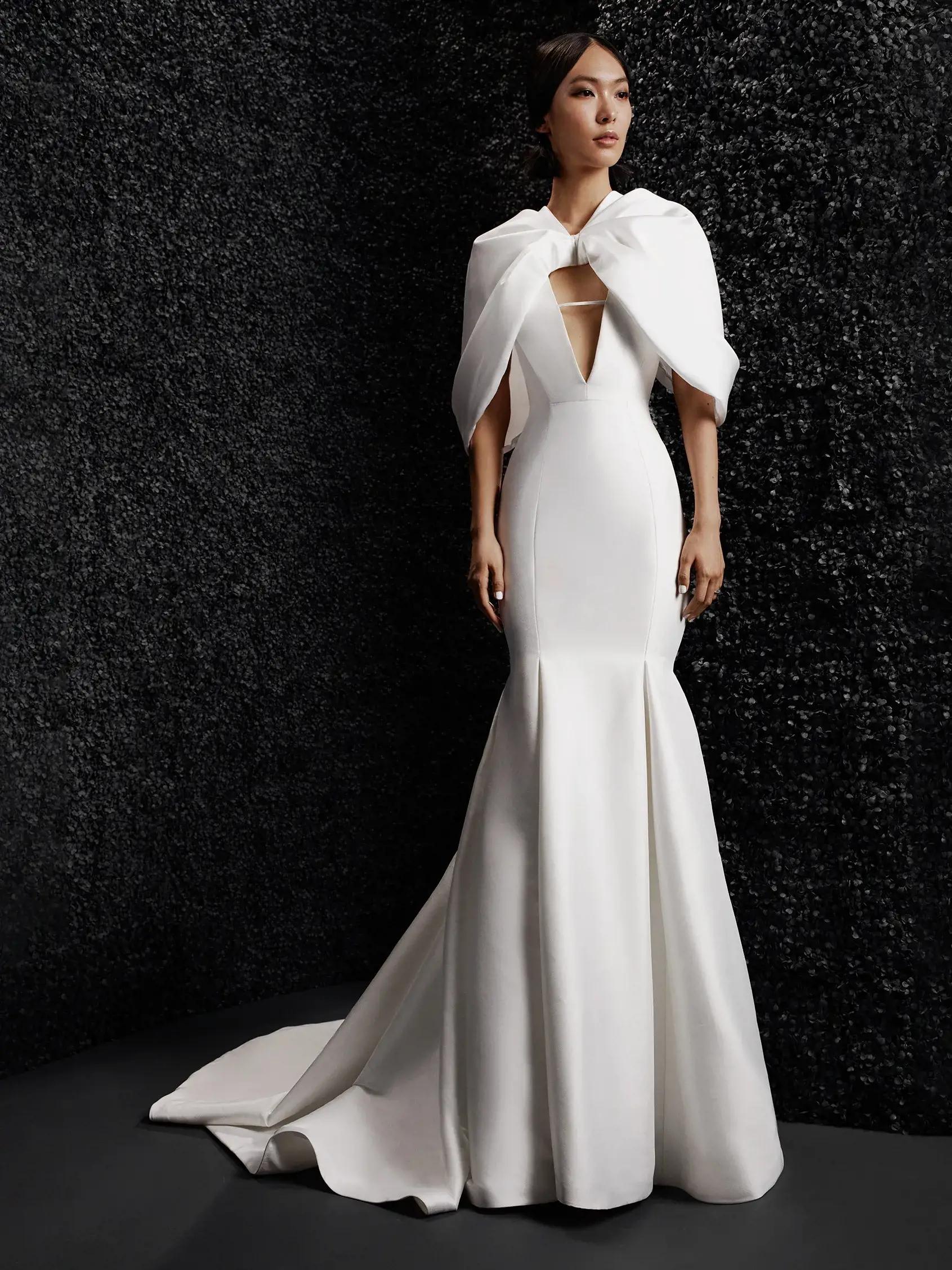 Photo of Model wearing a Vera Wang bridal gown