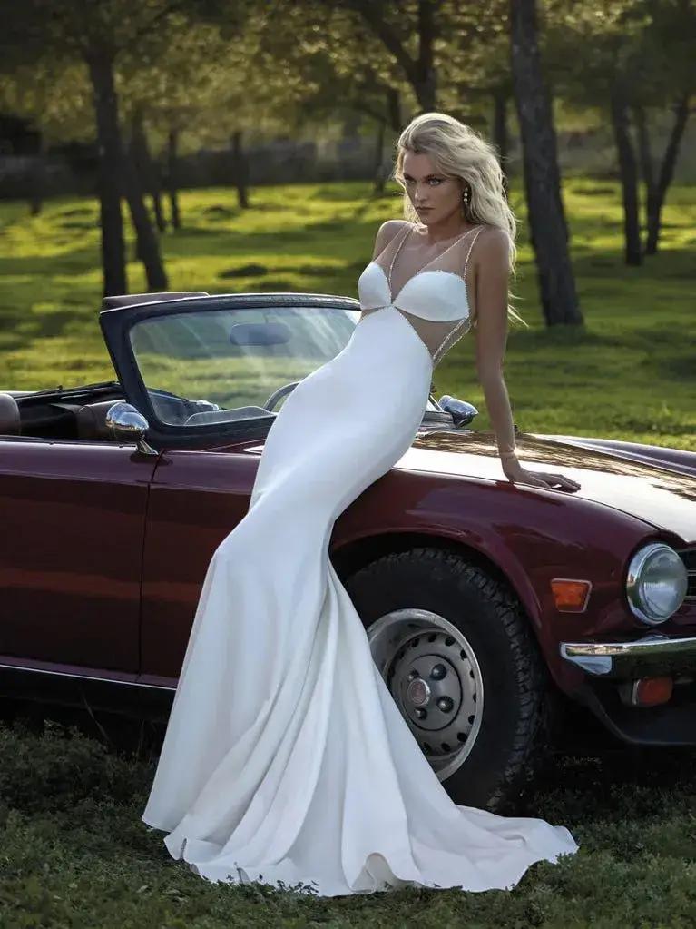 Photo of Model wearing a Pronovias bridal gown