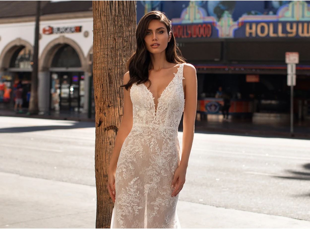 Photo of Model wearing a Pronovias bridal gown