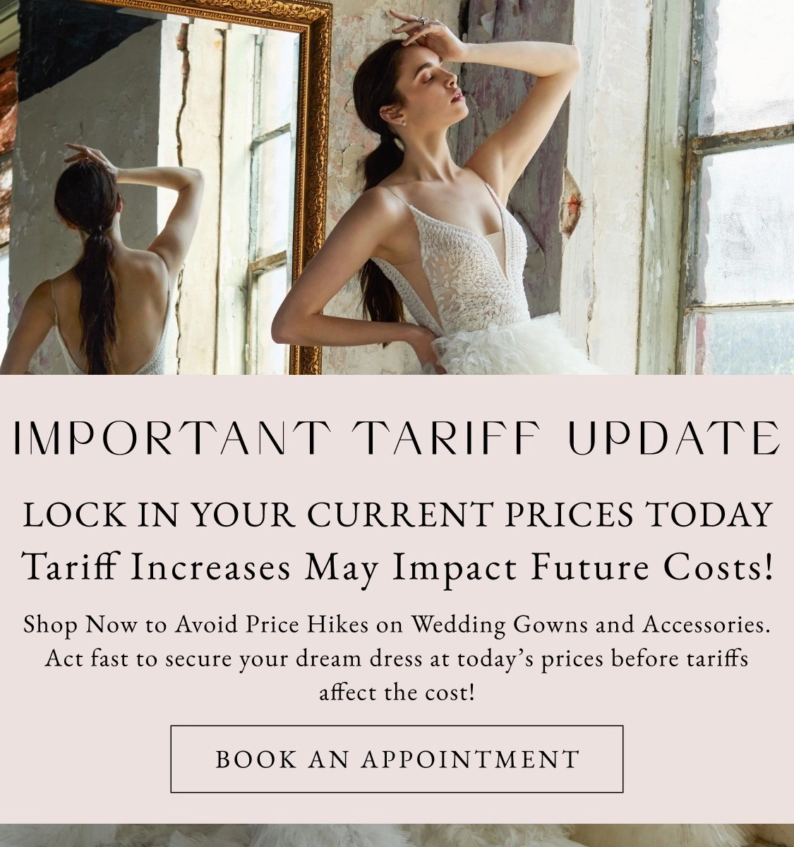 Important Tariff Update